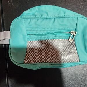 Teal and Gray Shower Bag